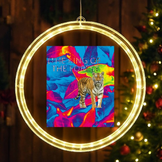 TIGER THE KING OF THE FLOREST LED Christmas Window Lights