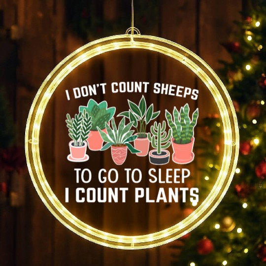 Planting Gardening Harvest Plants Lover Lifestyle LED Christmas Window Lights