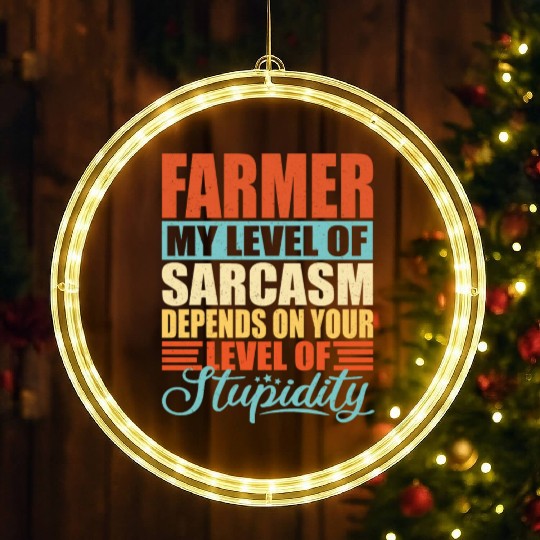 Farmer sarcasm Farmer LED Christmas Window Lights