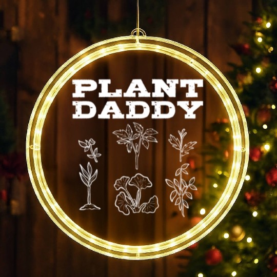 Plant Daddy Gardening Plants Gardener LED Christmas Window Lights