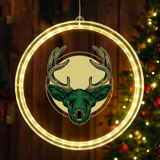Reh Tier Deer Reindeer Gift Sweden LED Christmas Window Lights