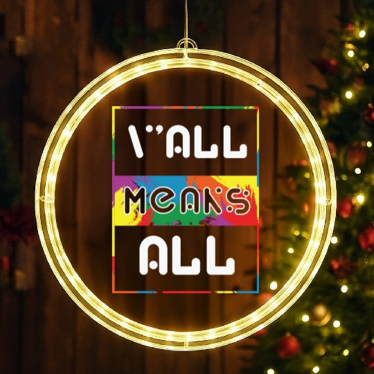 LBGT Flag Gay Pride Human Vintage Rainbow LED Christmas Window Lights