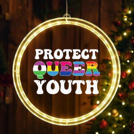 LBGT Flag Gay Pride Human Vintage Rainbow LED Christmas Window Lights