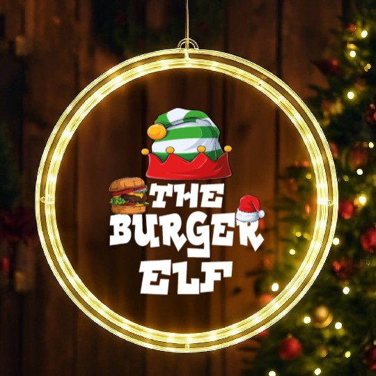 Gamer Elf Family Matching Christmas Group Pajama LED Christmas Window Lights