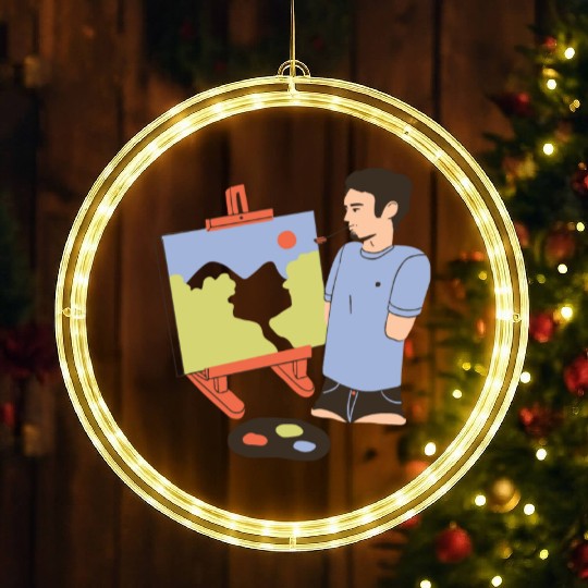 Natural art feal LED Christmas Window Lights