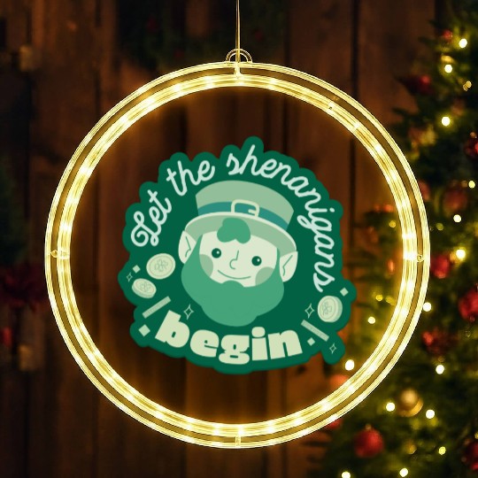 let the shenanigans begin LED Christmas Window Lights