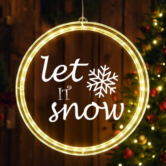 Let it snow LED Christmas Window Lights
