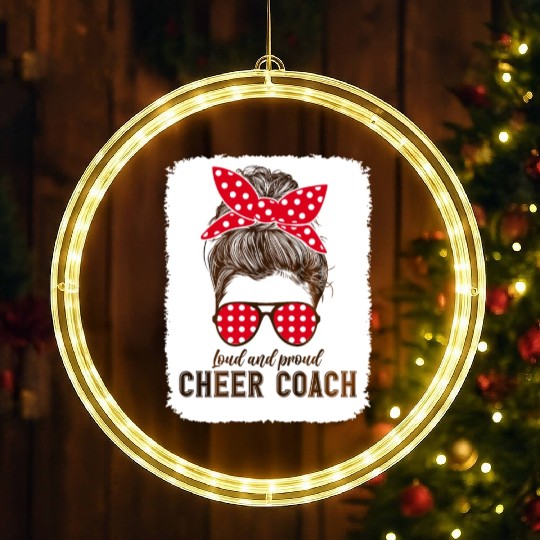 Witty Cheer Coach Lifestyle Ironic Sarcastic Quote LED Christmas Window Lights