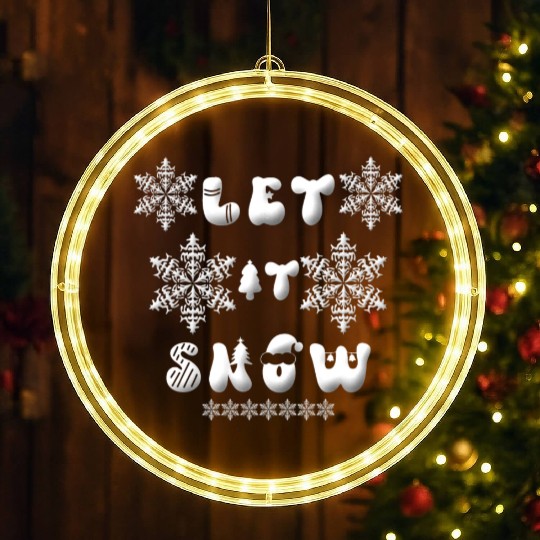 Let it snow with snowflakes christmas LED Christmas Window Lights