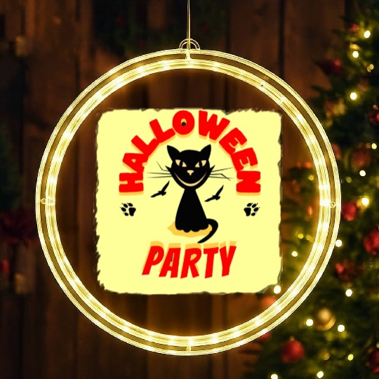 HALLOWEEN PARTY NIGHT LED Christmas Window Lights