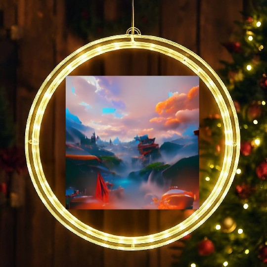 A Timeless World in a Distant Solar System Bright LED Christmas Window Lights