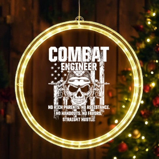 Combat Engineer Usa Military Sapper LED Christmas Window Lights