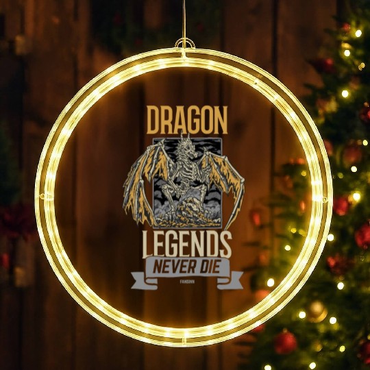 Dragon Legends Never Die LED Christmas Window Lights