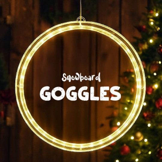 Snowboard Goggles - Skiing LED Christmas Window Lights