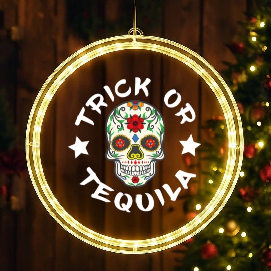 Sugar Skull T - LED Christmas Window Lights | Trick Or Tequila LED Christmas Window Lights
