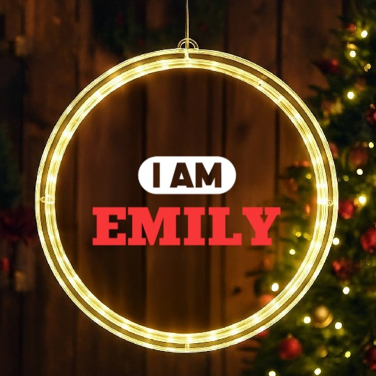 Emily Name Saying for proud Emilys LED Christmas Window Lights