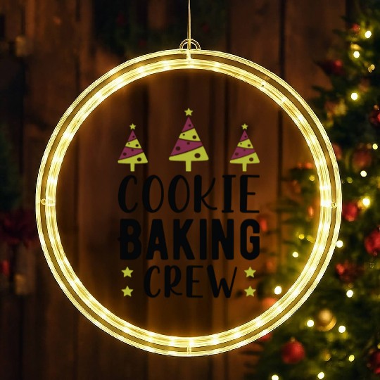 Cookie Baking Crew LED Christmas Window Lights