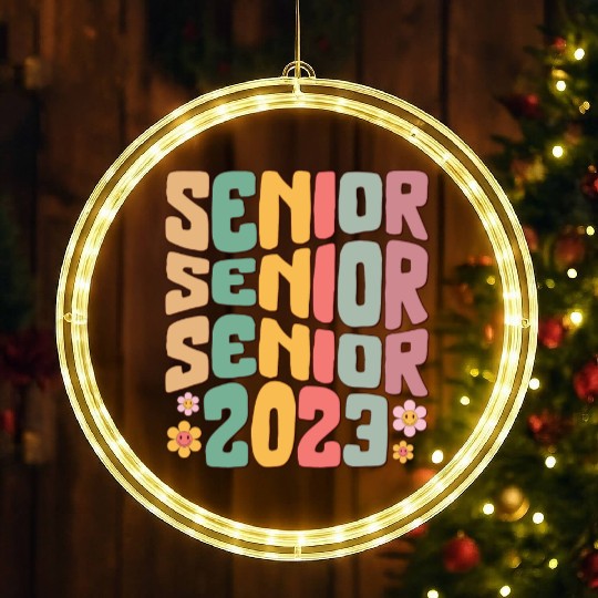 Graduation LED Christmas Window Lights, Senior Class Of 2023 Gift End