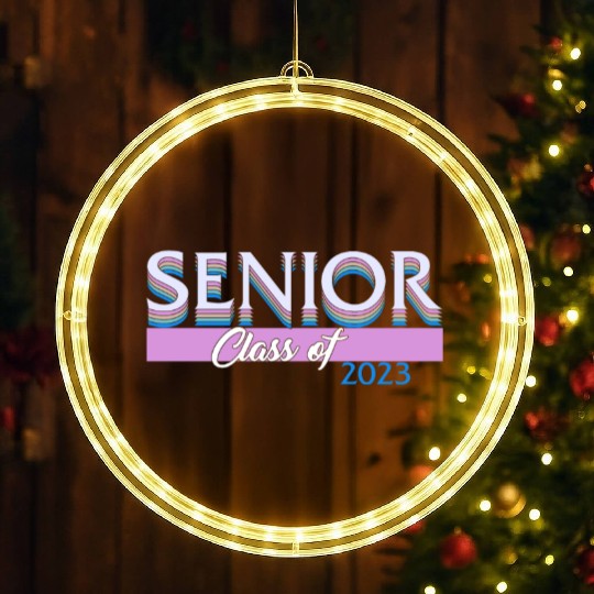 Graduation LED Christmas Window Lights, Senior Class Of 2023 Gift End