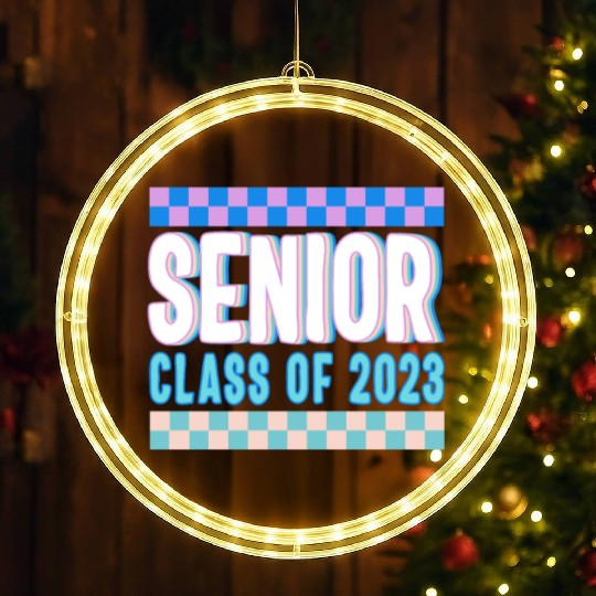 Graduation LED Christmas Window Lights, Senior Class Of 2023 Gift End