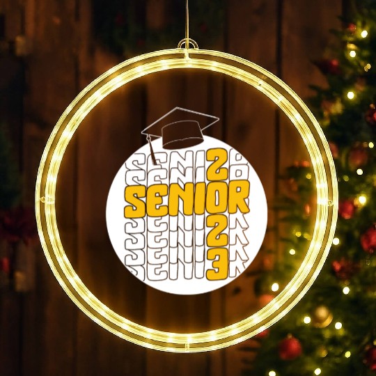 Graduation LED Christmas Window Lights, Senior Class Of 2023 Gift End