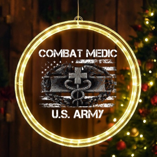 Us Army Combat Medic U.S Army Veteran LED Christmas Window Lights