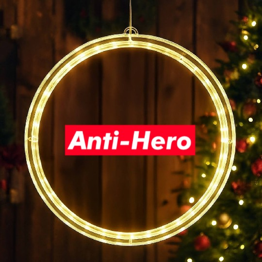 Anti-Hero red boxx Text Gift Music Fan Lover LED Christmas Window Lights