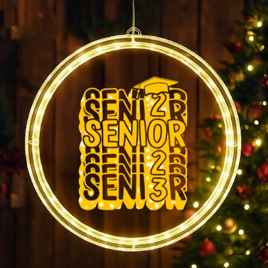 Graduation LED Christmas Window Lights, Senior Class Of 2023 Gift End