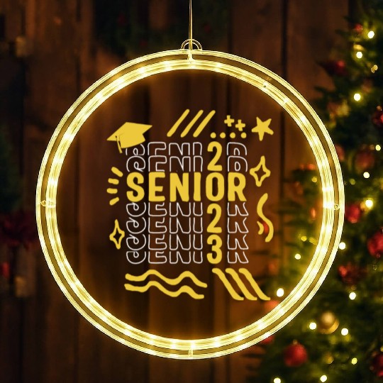Graduation LED Christmas Window Lights, Senior Class Of 2023 Gift End