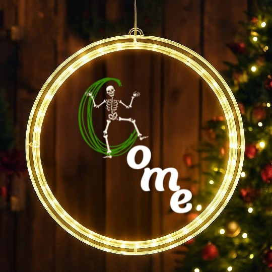 The horror skeleton LED Christmas Window Lights