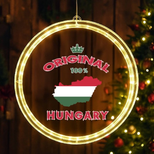Hungary original 100% flag design LED Christmas Window Lights