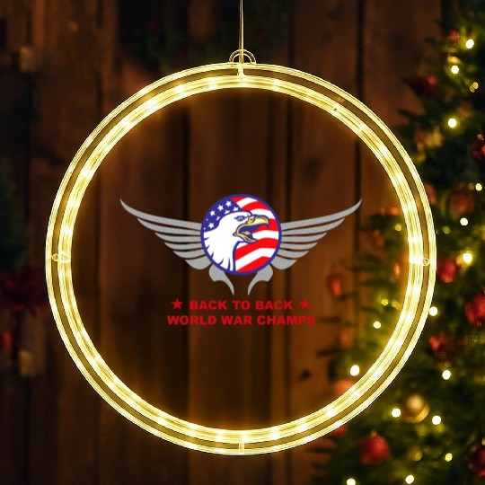 Back to Back B2B World War LED Christmas Window Lights