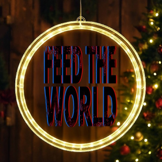 quot Feed The World quot Essential LED Christmas Window Lights