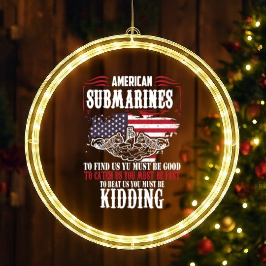 US Military Submarine LED Christmas Window Lights