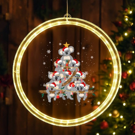 Koala Ornament Decoration Christmas Tree LED Christmas Window Lights Xmas