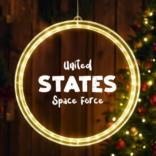United States Space Force LED Christmas Window Lights
