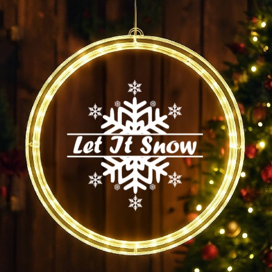 Let it snow in Christmas LED Christmas Window Lights