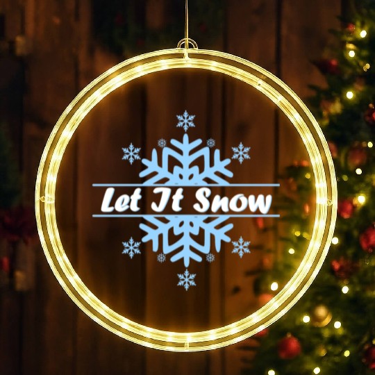 Let it snow in Christmas LED Christmas Window Lights