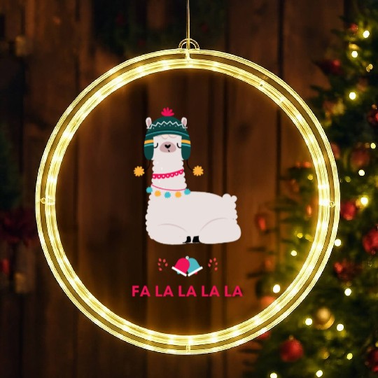 Fa La La La LLama ! LED Christmas Window Lights