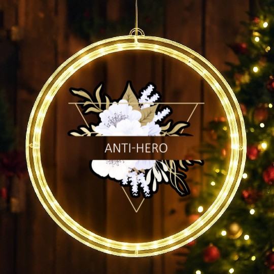 Anti-Hero Flower Text Gift Music Fan Lover LED Christmas Window Lights