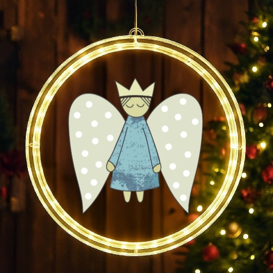 The Flight of the Christmas Angel LED Christmas Window Lights
