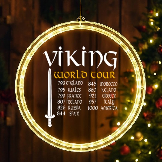 Viking World Tour LED Christmas Window Lights
