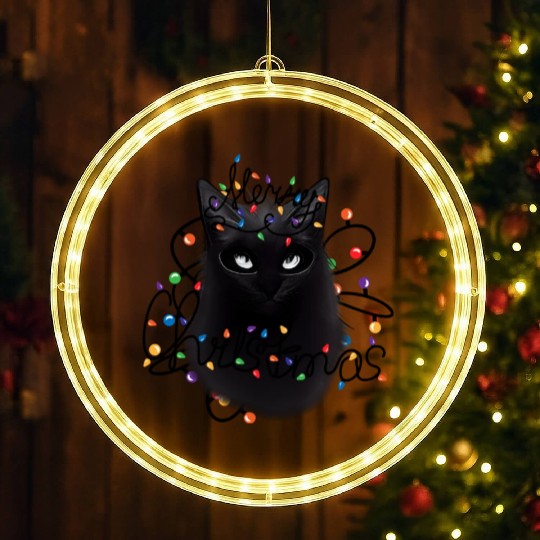 Black Cat christmas light LED Christmas Window Lights