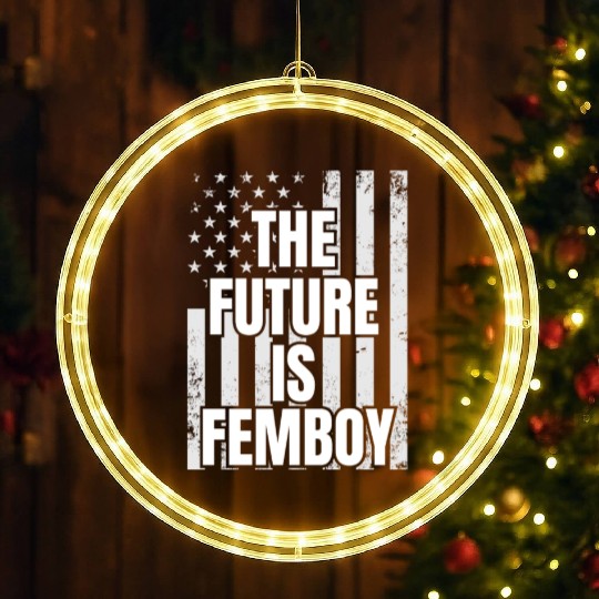 The Future Is Femboy LED Christmas Window Lights