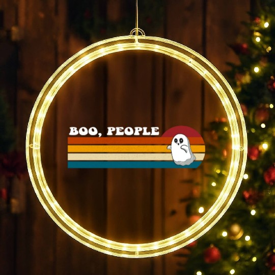 Boo Ew People Vintage Colors LED Christmas Window Lights