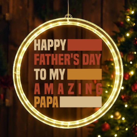 Happy Father's Day To My Amazing Step Dad LED Christmas Window Lights