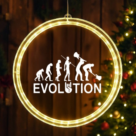 Evolution Of Guitar Man LED Christmas Window Lights