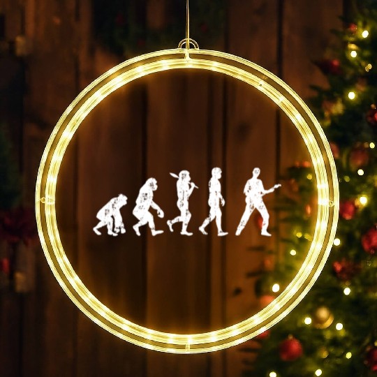 Evolution guitar bassist LED Christmas Window Lights
