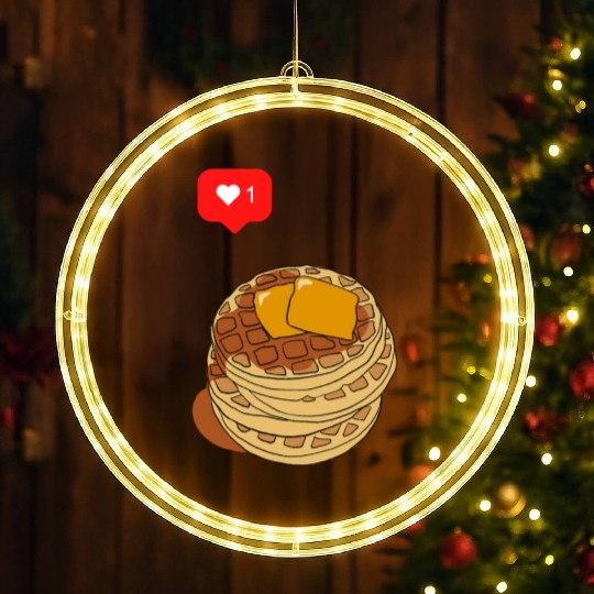 Waffle lover LED Christmas Window Lights