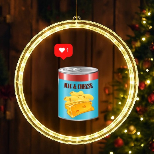 Mac and Cheese lover LED Christmas Window Lights